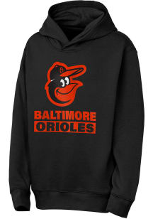 Baltimore Orioles Youth Black Back To Basics Long Sleeve Hoodie