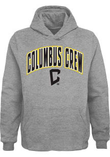 Columbus Crew Youth Grey Arched Strike Long Sleeve Hoodie