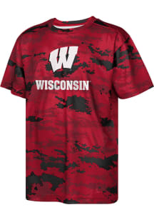 Wisconsin Badgers Youth Red Scrimmage Short Sleeve T-Shirt
