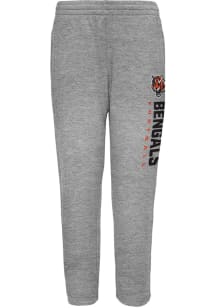 Cincinnati Bengals Youth Grey Heather Run Hard Sweatpants