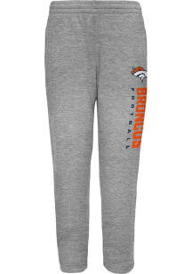 Denver Broncos Youth Grey Run Hard Sweatpants