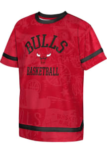 Chicago Bulls Youth Red Getting Up Short Sleeve T-Shirt