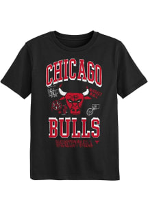 Chicago Bulls Boys Black Grit and Glory Short Sleeve T-Shirt