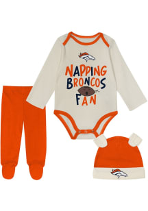 Denver Broncos Infant Orange Little Champ Set Top and Bottom