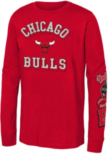 Chicago Bulls Youth Red Up My Sleeve Long Sleeve T-Shirt