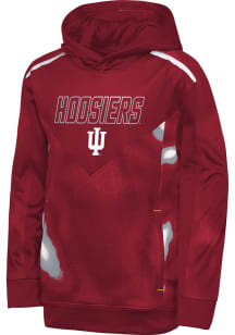 Indiana Hoosiers Youth Cardinal Offensive Line Long Sleeve Hoodie