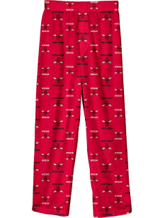 Chicago Bulls Youth Red All Over Printed Sleep Pants