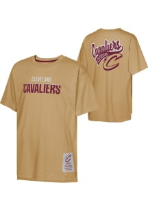 Cleveland Cavaliers Youth Gold Catch and Shoot Short Sleeve Fashion T-Shirt