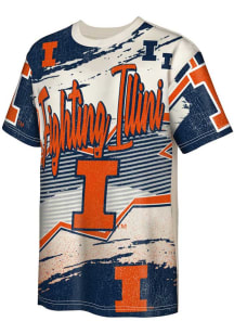 Illinois Fighting Illini Youth Navy Blue Make Noise Short Sleeve T-Shirt