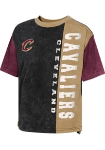 Cleveland Cavaliers Girls Maroon Drive and Dash Short Sleeve Fashion T-Shirt