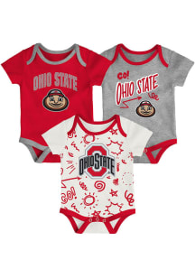 Ohio State Buckeyes Baby Red All Day Play One Piece