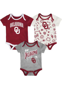 Oklahoma Sooners Baby Cardinal All Day Play One Piece