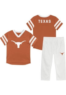 Texas Longhorns Infant Burnt Orange Red Zone Set Top and Bottom