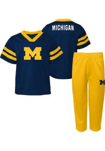 Michigan Wolverines Toddler Blue Red Zone Set Top and Bottom