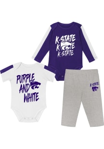 K-State Wildcats Infant Purple Double Down Set Top and Bottom