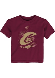 Cleveland Cavaliers Infant Doodle Logo Short Sleeve T-Shirt Maroon