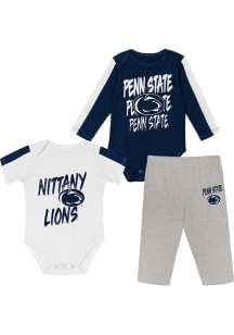 Penn State Nittany Lions Infant Navy Blue Double Down Set Top and Bottom