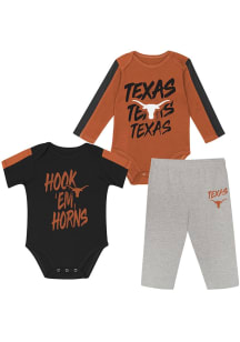 Texas Longhorns Infant Burnt Orange Double Down Set Top and Bottom