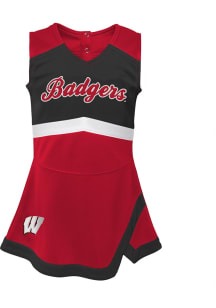 Wisconsin Badgers Baby Red Cheer Captain Sets Cheer Dress