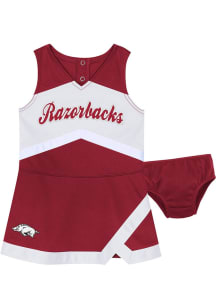 Arkansas Razorbacks Toddler Girls Cardinal Cheer Captain Sets Cheer Dress