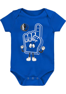 Dallas Mavericks Baby Blue Handy Man Design Short Sleeve One Piece
