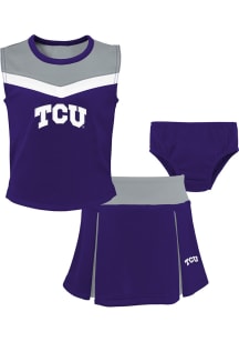 TCU Horned Frogs Girls Purple Spirit 2PC Cheer Set