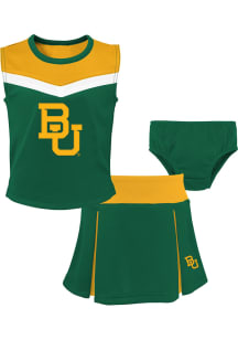 Baylor Bears Girls Green Spirit 2PC Cheer Set