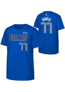 Luka Doncic Dallas Mavericks Youth Blue Finals Part 24 NN Player Tee