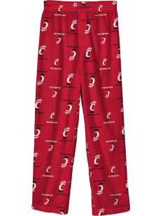 Cincinnati Bearcats Boys Red All Over Team Graphic Sleep Pants