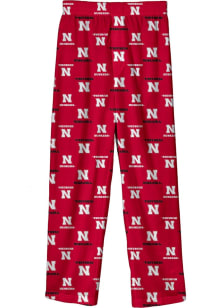 Nebraska Cornhuskers Youth Red All Over Team Graphic Sleep Pants