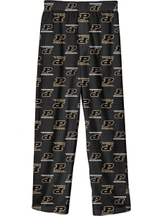 Purdue Boilermakers Youth Black All Over Team Graphic Sleep Pants