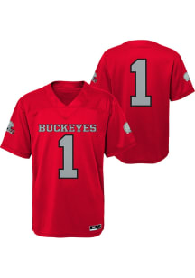 Ohio State Buckeyes Youth Red Replica Football Jersey