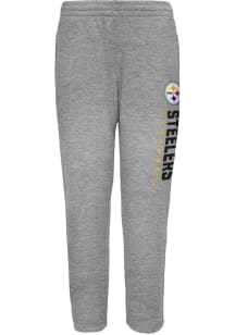 Pittsburgh Steelers Youth Grey Run Hard Sweatpants