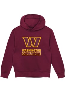 Washington Commanders Boys Maroon Back To Basics Long Sleeve Hooded Sweatshirt