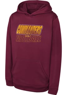 Washington Commanders Youth Maroon Extra Point Long Sleeve Hoodie