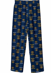 Denver Nuggets Youth Navy Blue All Over Printed Sleep Pants