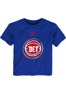 Detroit Pistons Infant Doodle Logo Short Sleeve T-Shirt Blue