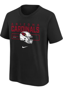 Nike Arizona Cardinals Youth Black Helmet Essential Short Sleeve T-Shirt
