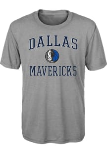 Dallas Mavericks Youth Grey #1 Design Short Sleeve T-Shirt