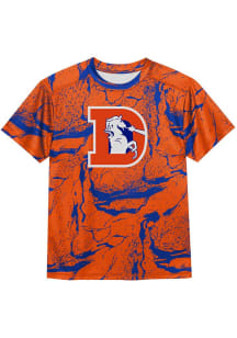 Denver Broncos Boys Orange End Zone Classic Short Sleeve T-Shirt