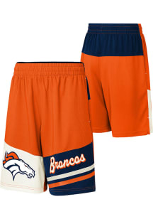 Denver Broncos Youth Orange Fandemonium Shorts