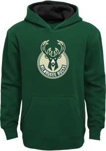 Milwaukee Bucks Boys Green Prime Long Sleeve Hooded Sweatshirt