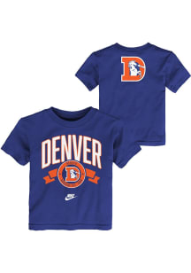 Nike Denver Broncos Toddler Blue Retro Essential Short Sleeve T-Shirt