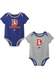 Nike Denver Broncos Baby Orange Retro Logo One Piece