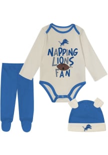 Detroit Lions Infant Blue Little Champ Set Top and Bottom