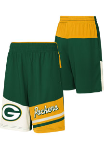 Green Bay Packers Youth Green Fandemonium Shorts