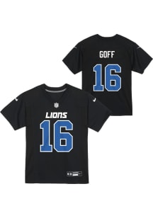 Jared Goff Detroit Lions Boys Black Nike Game Football Jersey