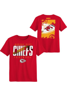 Kansas City Chiefs Boys Red Posterize Short Sleeve T-Shirt