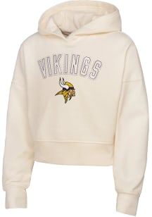 Minnesota Vikings Girls White Blitz Long Sleeve Hooded Sweatshirt