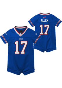 Josh Allen Buffalo Bills Baby Royal Blue Nike Home Replica Romper Football Jersey